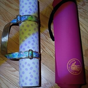 Lilly Pulitzer & Pink Yoga Mats with Straps 🎁
